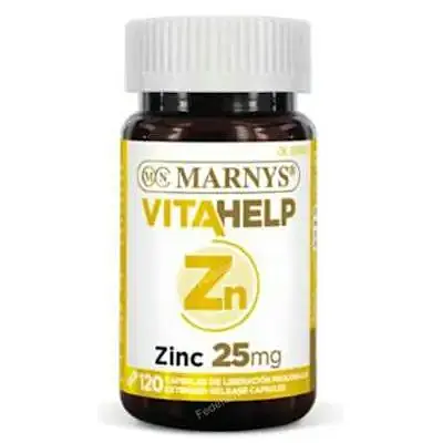 Zinc 25 mg vitahelp 120 cápsulas, Marnys