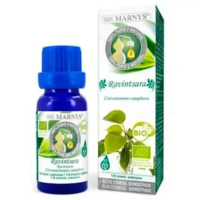 Aceite esencial de ravintsara quimiotipado BIO 10 ml, Marnys