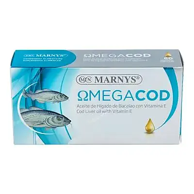 Aceite de hígado de bacalao 60 perlas, Marnys