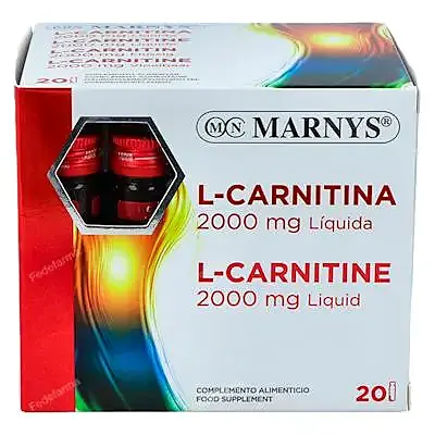 L-carnitina 2000 sabor naranja 20 viales, Marnys