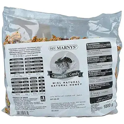 Caramelos propóleo miel 1 kg, Marnys