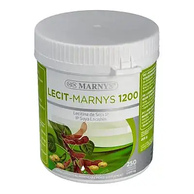 Lecitina de soja-lecitmar 1200 mg 250 perlas, Marnys