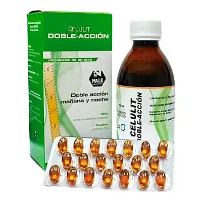 Celulit doble accion jarabe 250 ml 20 perlas, NALE
