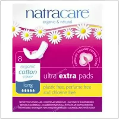 Compresa extra larga con alas ultra extra 8 uds., Natracare