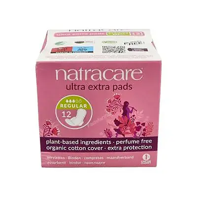 Compresa normal con alas ultra extra 12 uds., Natracare