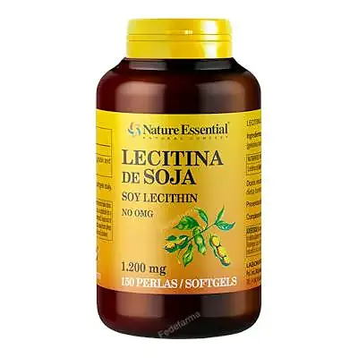 Lecitina de soja 1200 mg 150 perlas, Nature Essential