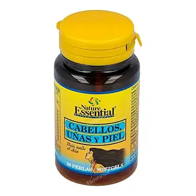 Cabellos uñas y piel 540 mg 30 cápsulas, Nature Essential