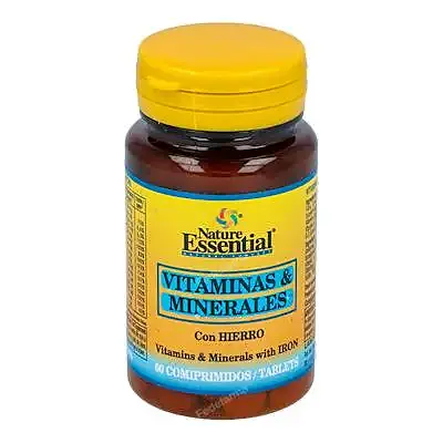Vitaminas y minerales 60 comprimidos, Nature Essential
