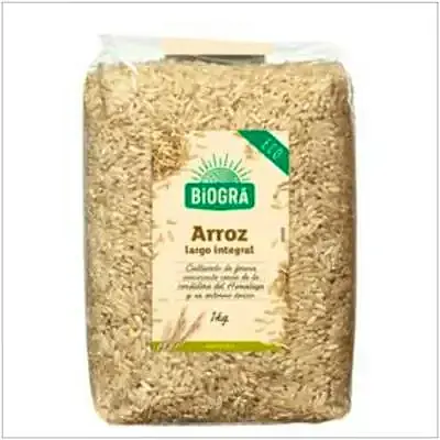 Arroz largo integral BIO 1 kg, Biogra