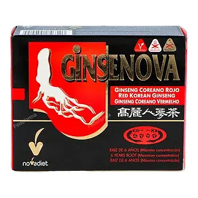 Ginsenova (ginseng corano rojo) 60 cápsulas, Novadiet