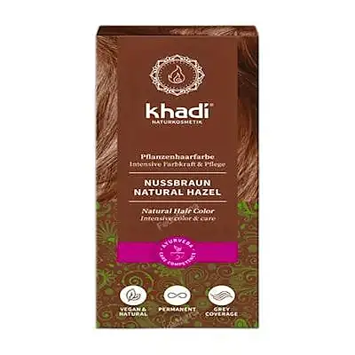 Tinte castaño avellana, Khadi