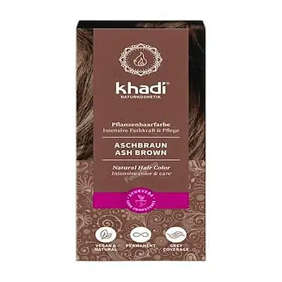 Tinte castaño ceniza 100 g, Khadi