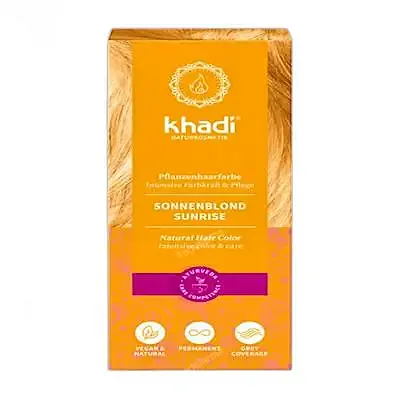 Tinte rubio amanecer miel 100 g, Khadi