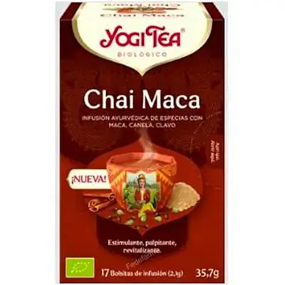 Yogi chai maca BIO 17 filtros, Yogi Tea