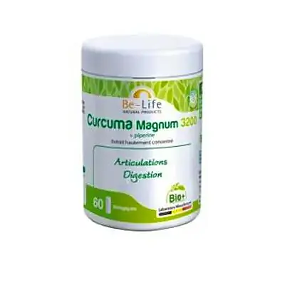 Cúrcuma magnum 3200 BIO 60 cápsulas, Be-Life