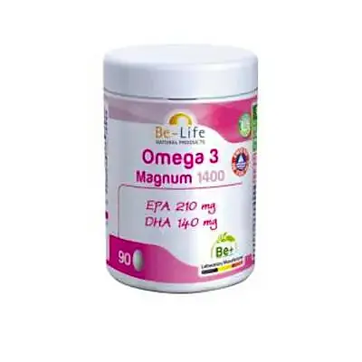 Omega 3 magnum 1400 90 cápsulas, Be-Life