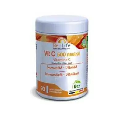 Vitamina C 500 neutral 90 cápsulas, Be-Life