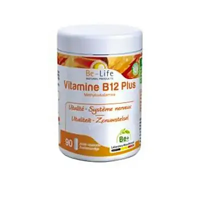 Vitamina B12 plus 90 cápsulas, Be-Life