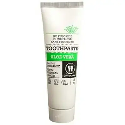 Pasta dental aloe vera sin fluor urtekra BIO 75 ml, Urtekram