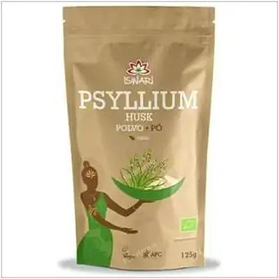 Psyllium husk cascara polvo BIO 125 g, Iswari