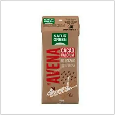 Bebida avena cacao calcio naturgreen BIO 200 ml, Natur Green