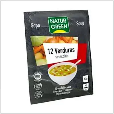 Sopa 12 verduras s/g naturgreen BIO 40 g, Natur Green