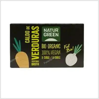 Caldo verduras c/sal 8 cubos naturgreen BIO, Natur Green