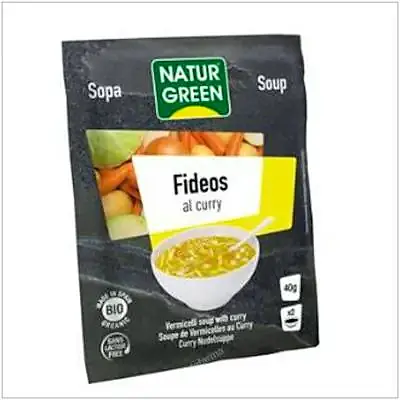 Sopa de fideos con curry 6 sobres, Naturgreen