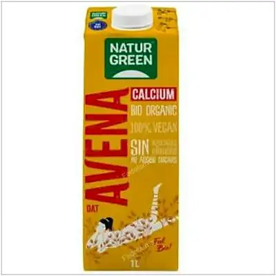 Bebida vegetal de avena sin azúcar 1 l BIO 6 uds., Naturgreen