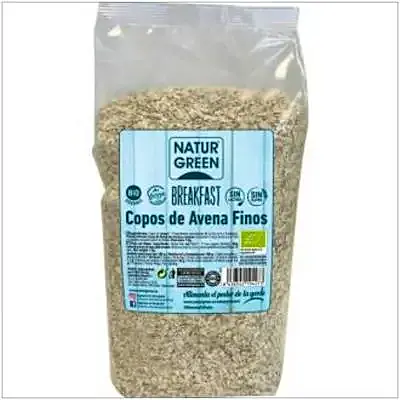 Copos avena finos sin gluten naturgreen BIO 1 kg, Natur Green