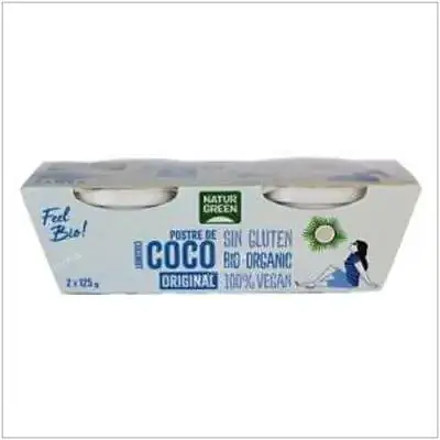 Postre de coco 2 x 125 g, Naturgreen
