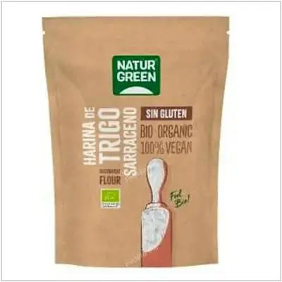 Harina de trigo sarraceno integral sin gluten BIO 500 g, Naturgreen
