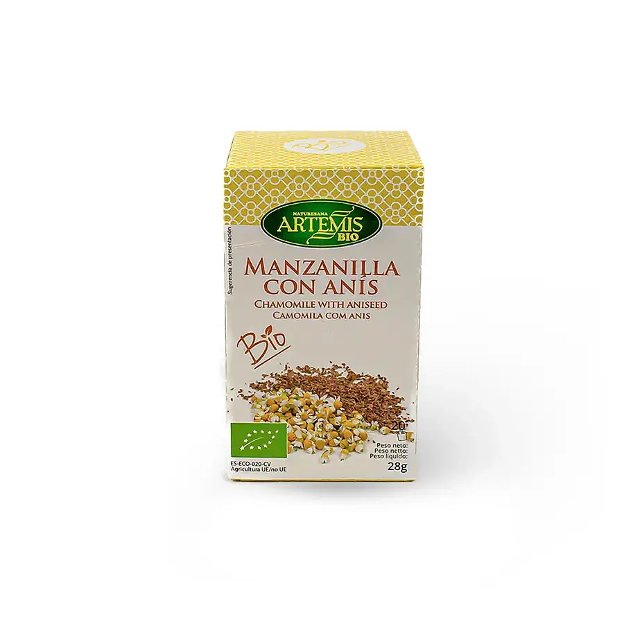 Infusión manzanilla+anís BIO 20 filtros, Artemis