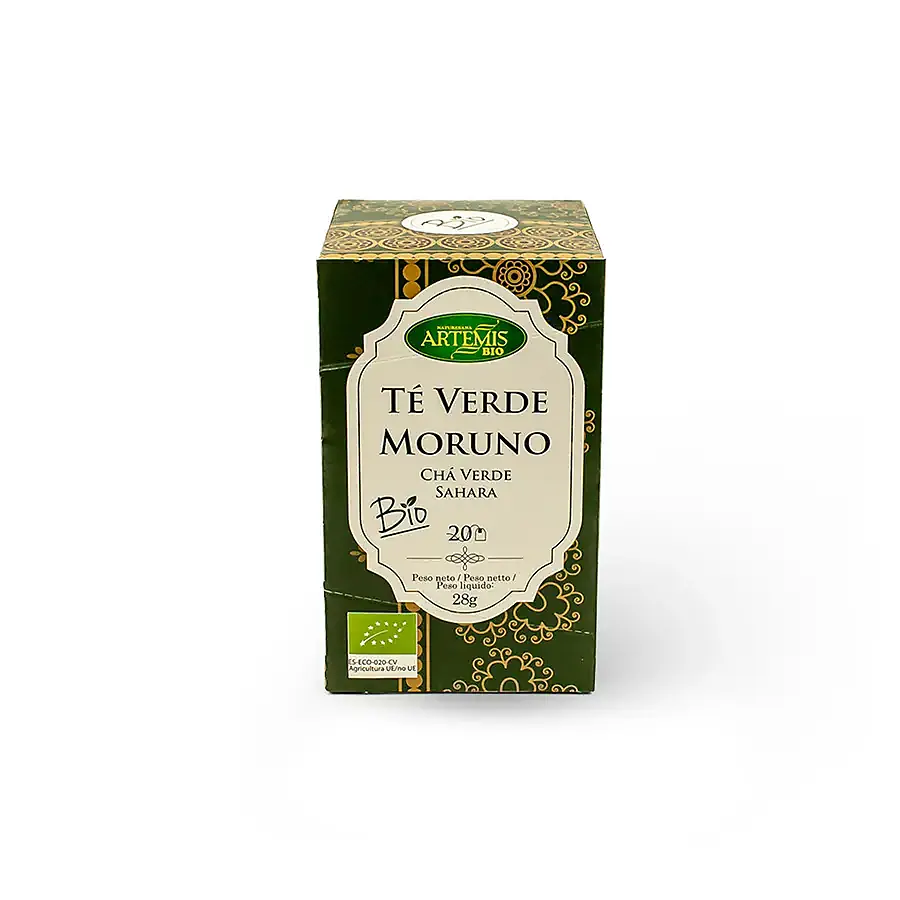 Infusión té verde moruno BIO 20 filtros, Artemis