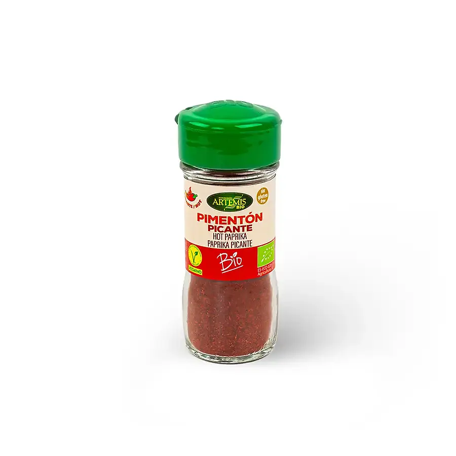 Pimenton picante especia BIO 40 g, Artemis Bio