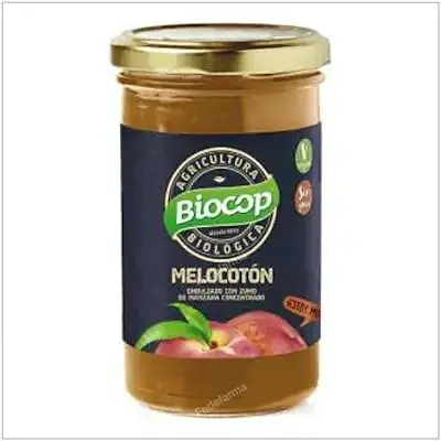 Compota melocoton 265 g, Biocop