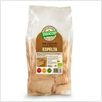 Minicrackers espelta sin levadura 250 g, Biocop