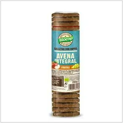 Galletas de avena integral con frutas BIO 250 g, Biocop