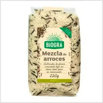 Mezcla de arroces salvajes BIO 250 g, Biogra