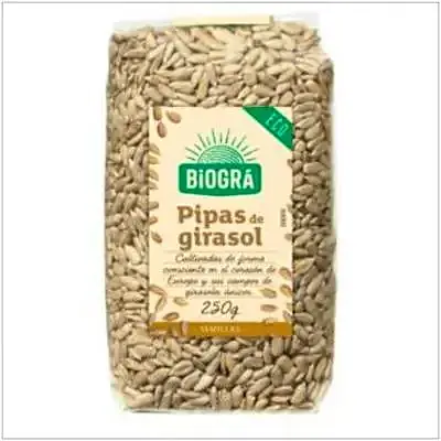 Pipas girasol biogra 250 g, Biográ