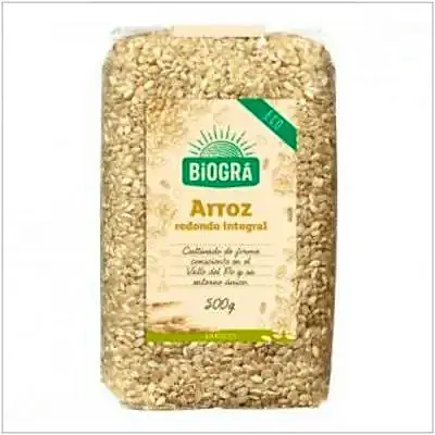 Arroz redondo integral biogra 500 g, Biográ