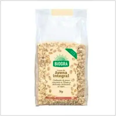 Copos avena gruesos integ. biogra 500 g, Biográ