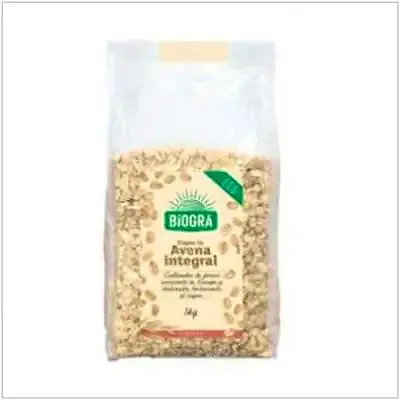 Copos de avena gruesos integrales BIO 1 kg, Biogra