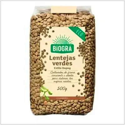 Lentejas verde biogra 500 g, Biográ
