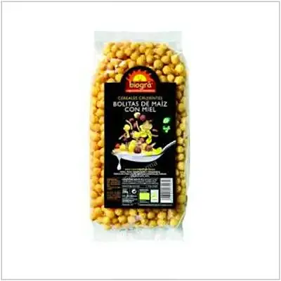 Bolitas de maiz inflado con miel biogra 250 g, Biográ