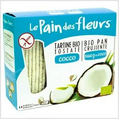 Cracker coco sin gluten BIO 150 g, Le Pain Des Fleurs