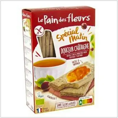 Tostada castaña special matin sin gluten BIO 230 g, Le Pain Des Fleurs