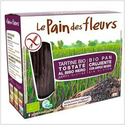 Cracker arroz negro sin gluten BIO 150 g, Le Pain Des Fleurs