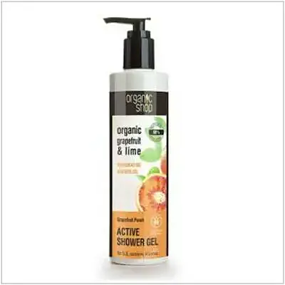 Gel de ducha vigorizante pomelo-lima 280 ml, Organic Shop