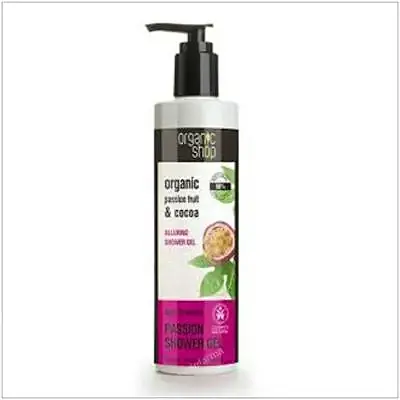 Gel de ducha pasion fruta de la pasion-cacao 280 ml, Organic Shop